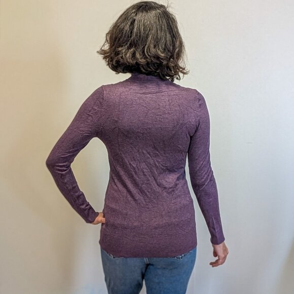 Purple Turtleneck Sweater - Picture 3 of 7